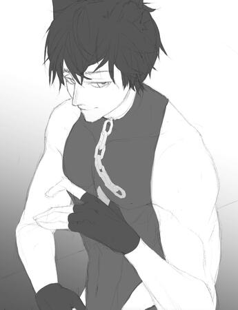 Halfbody Sketch Sample 2